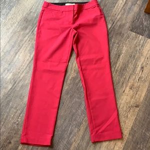 Loft pink ankle dress pants 2 like new